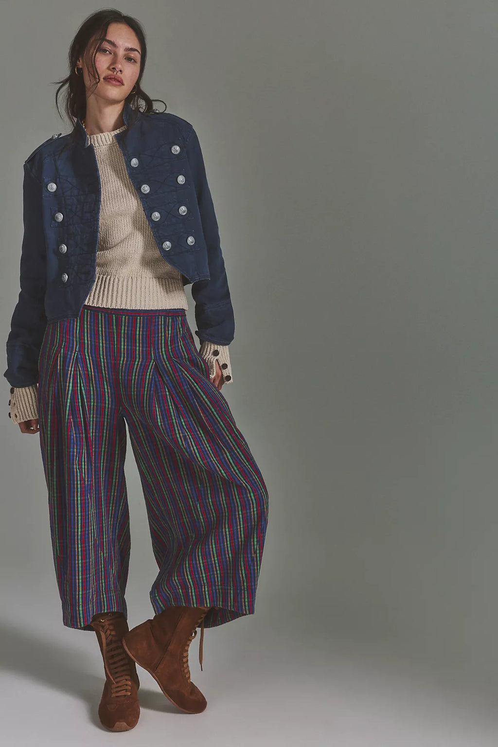 Misty Haze Crop Pull-On Pants