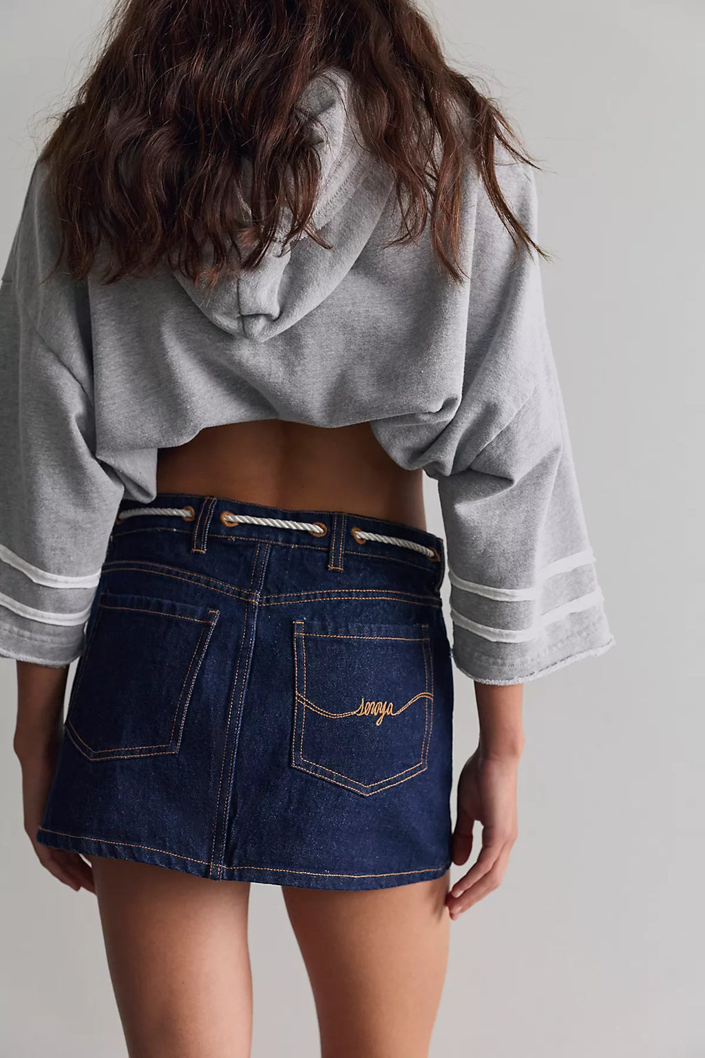 SEROYA Nandi Denim Mini Skirt