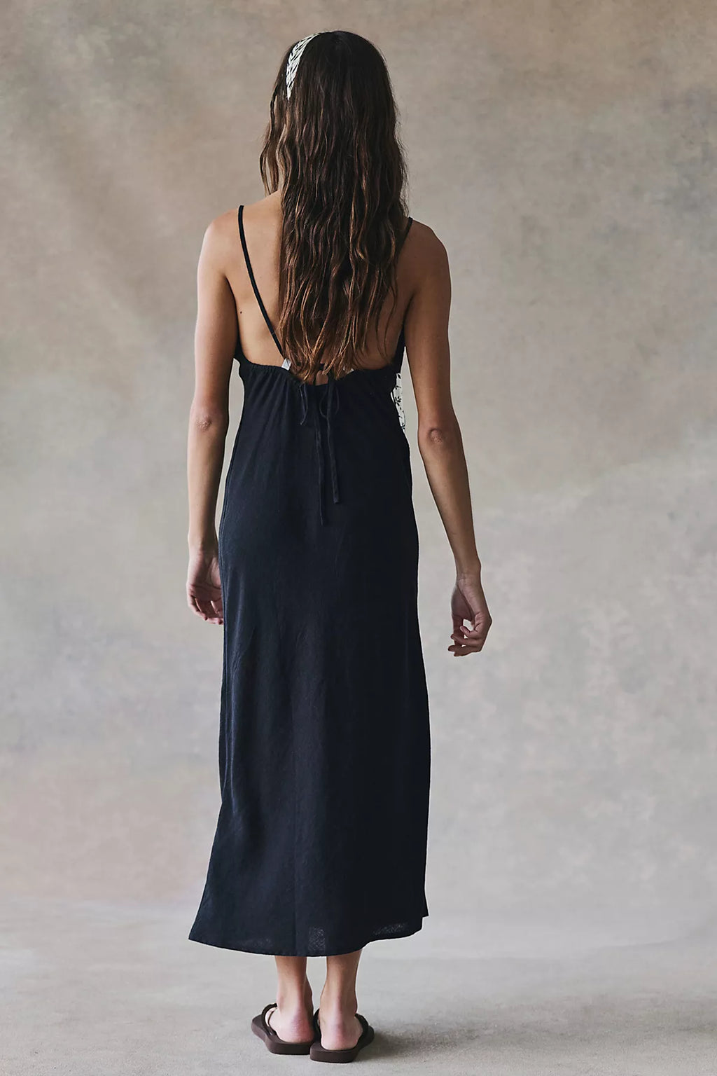 Sandshell Linen Omnia Midi Slip Dress