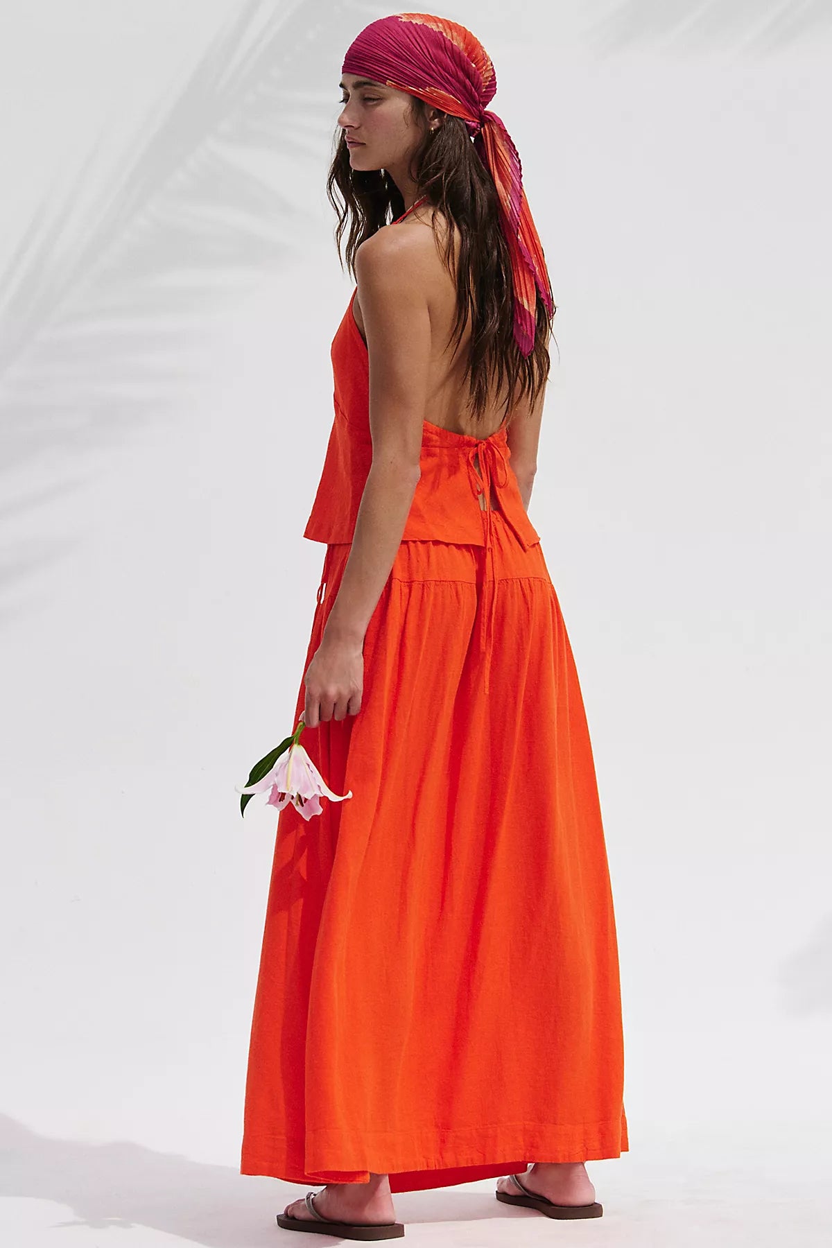 Sandshell Linen Skirt Set