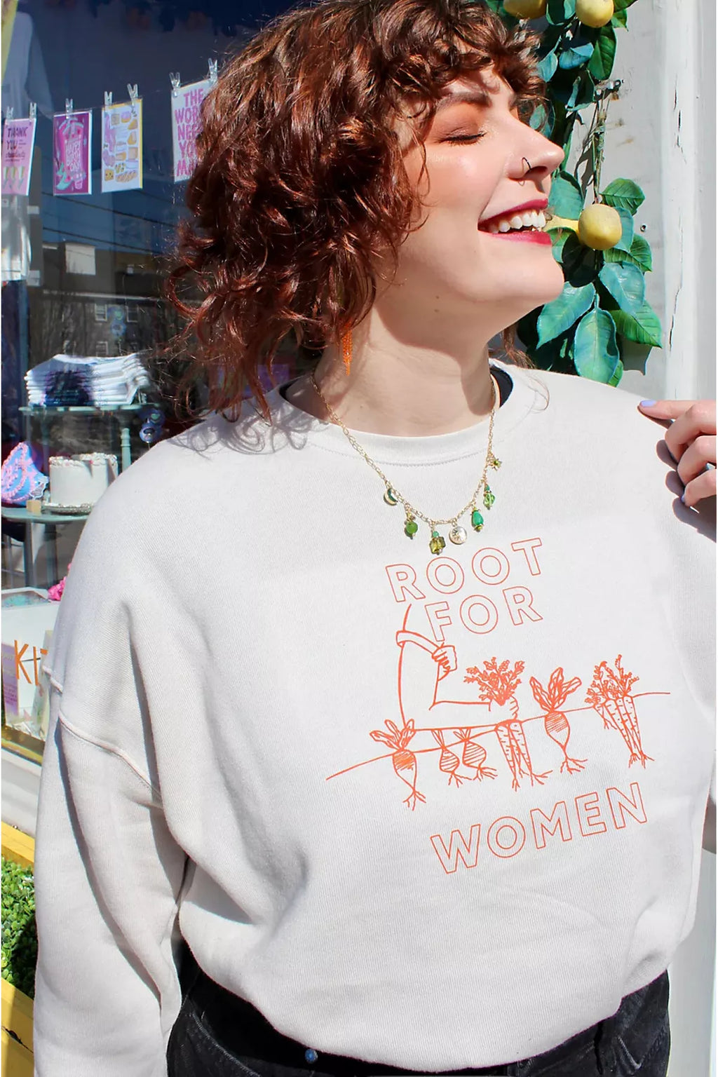 Overseasoned Root for Women Crewneck