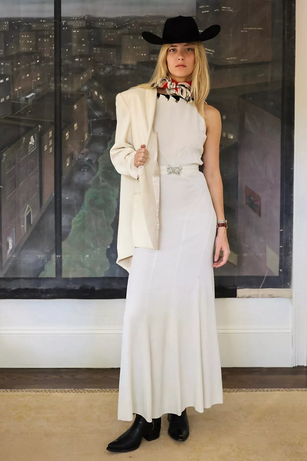 Vintage 1930s Crepe Gown by Lauren Owen of Texas