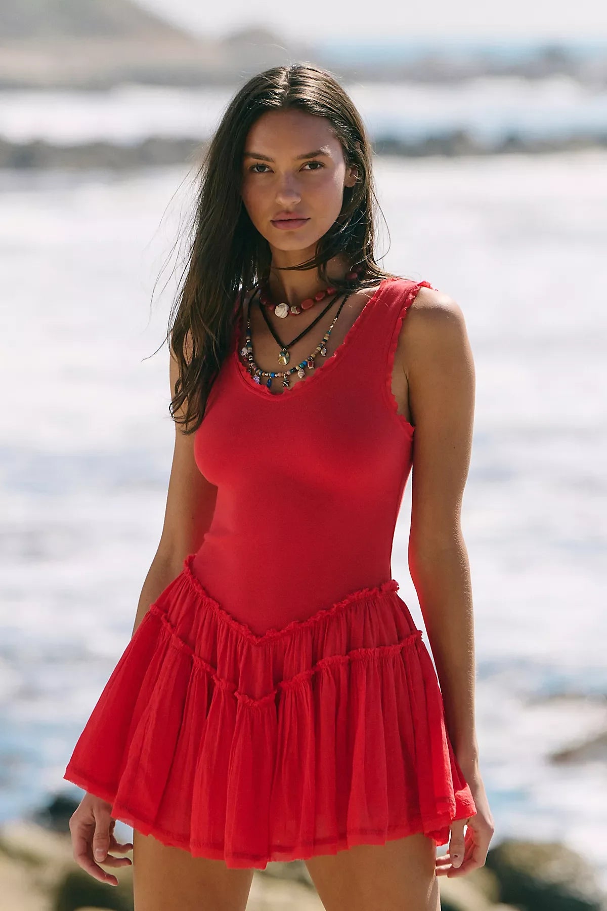 Izi Drop-Waist Mini Dress