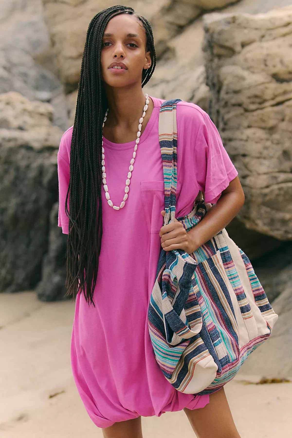 Shorebound Cotton-Jersey Mini Dress