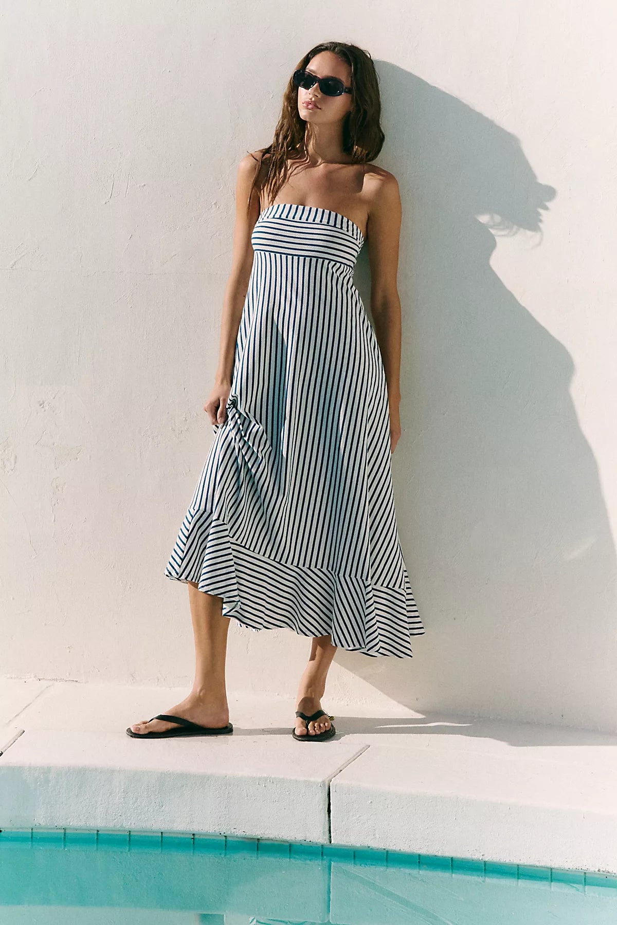 Sadie Striped Midi Dress