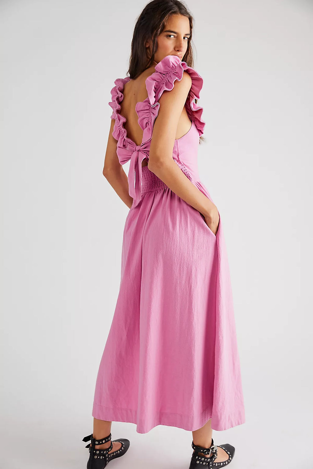 Ruffle It Up Midi Dress