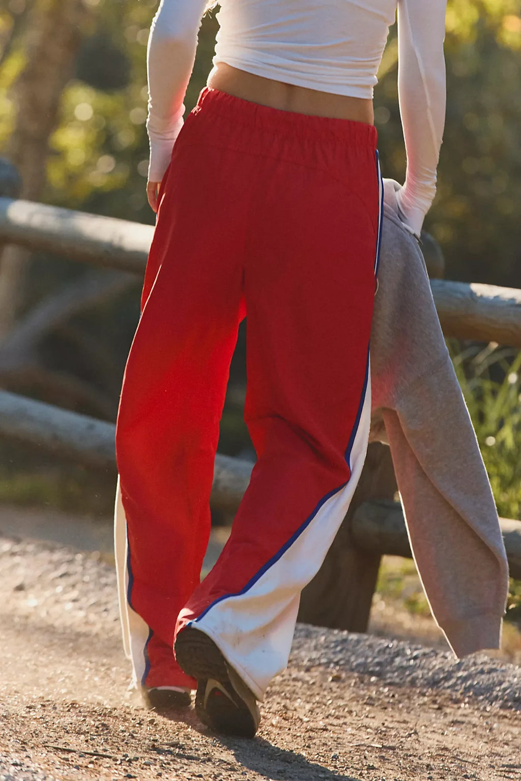 Retro Rider Fleece-Paneled Pants