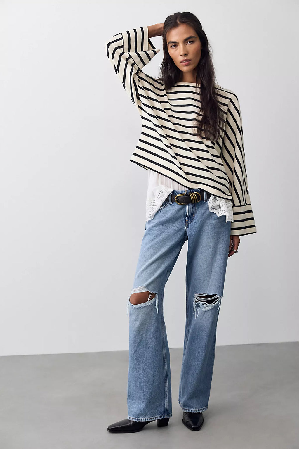 We The Free Atlas Dolman Striped Long Sleeve Top