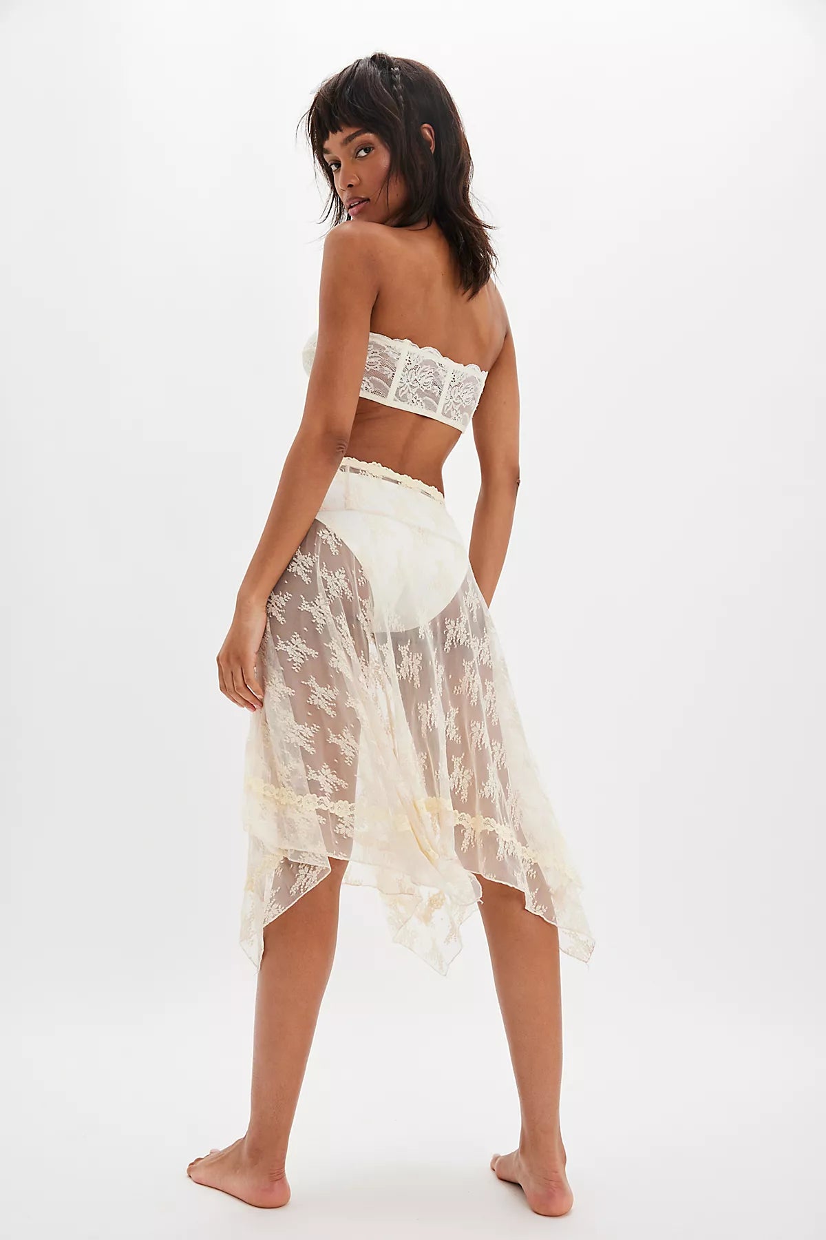 Lady Lux Midi Slip Skirt