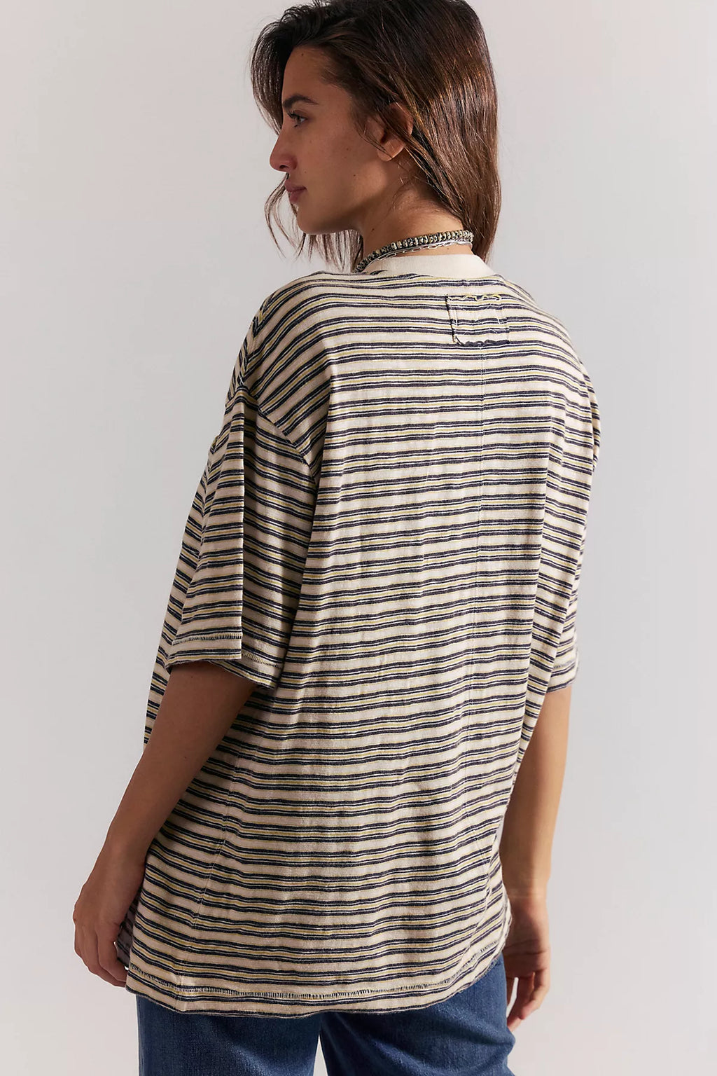 We The Free All Love Striped Pocket Tee