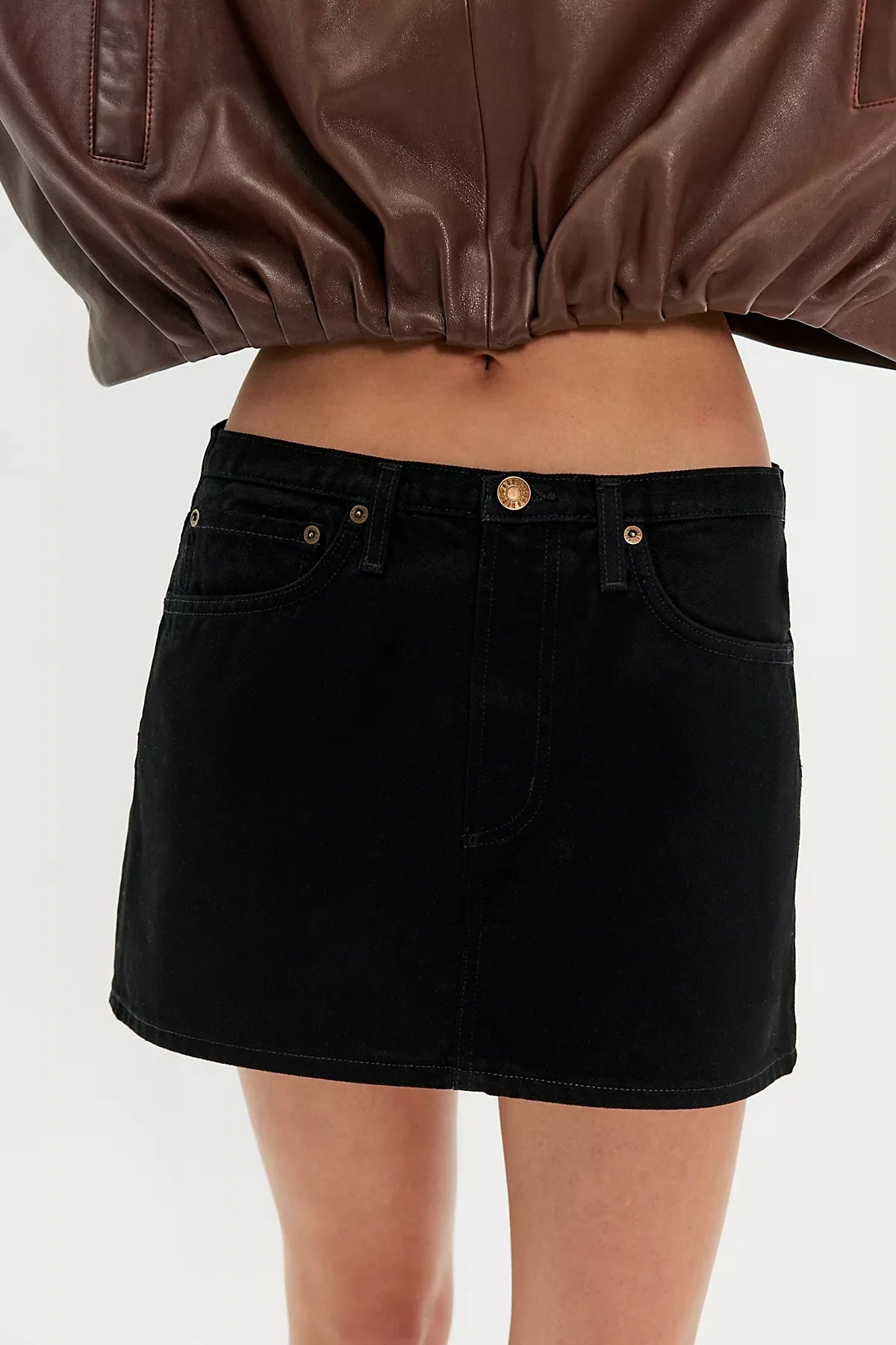 AGOLDE Keira Denim Mini Skirt