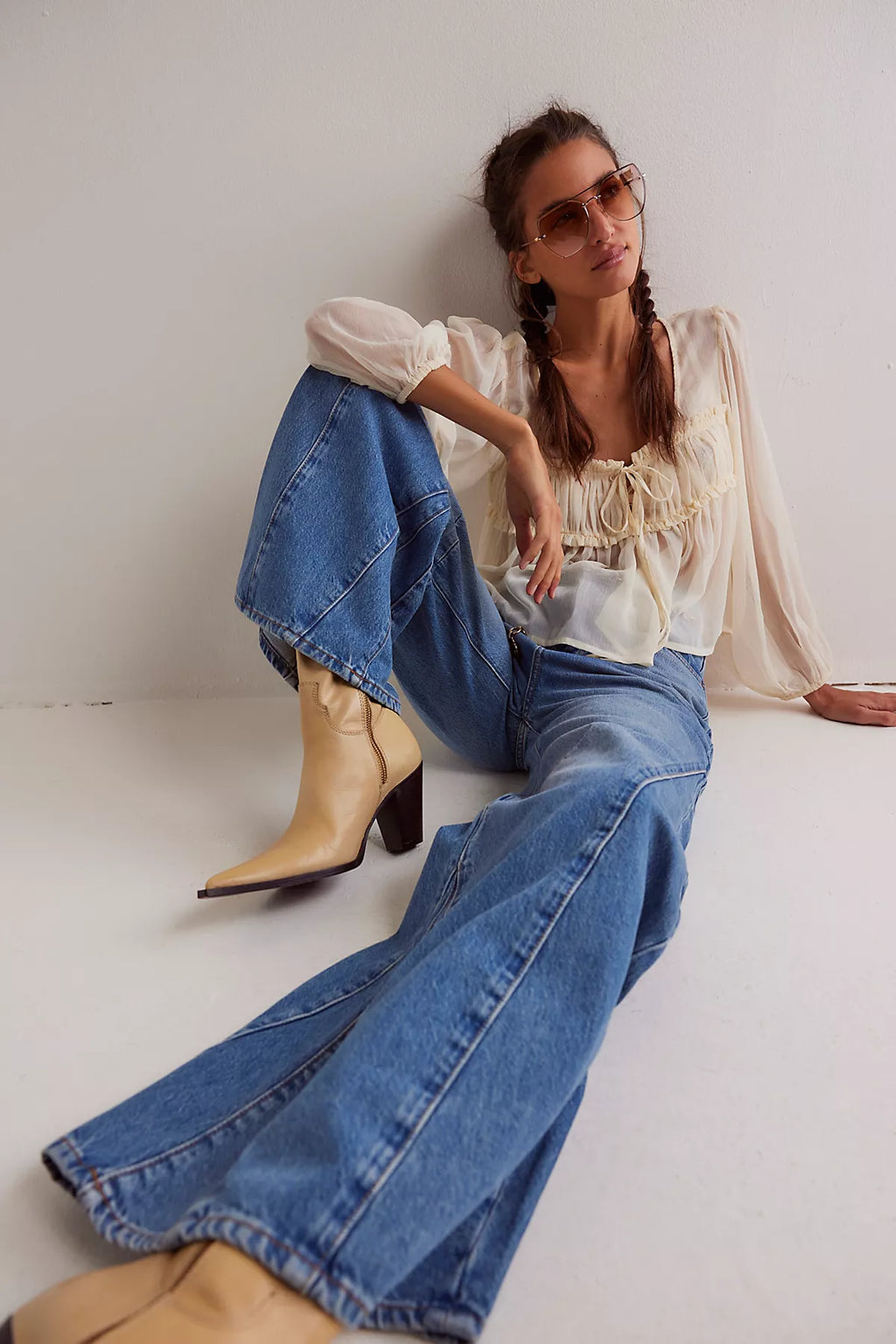 We The Free Eden High Slouchy Flare Jeans