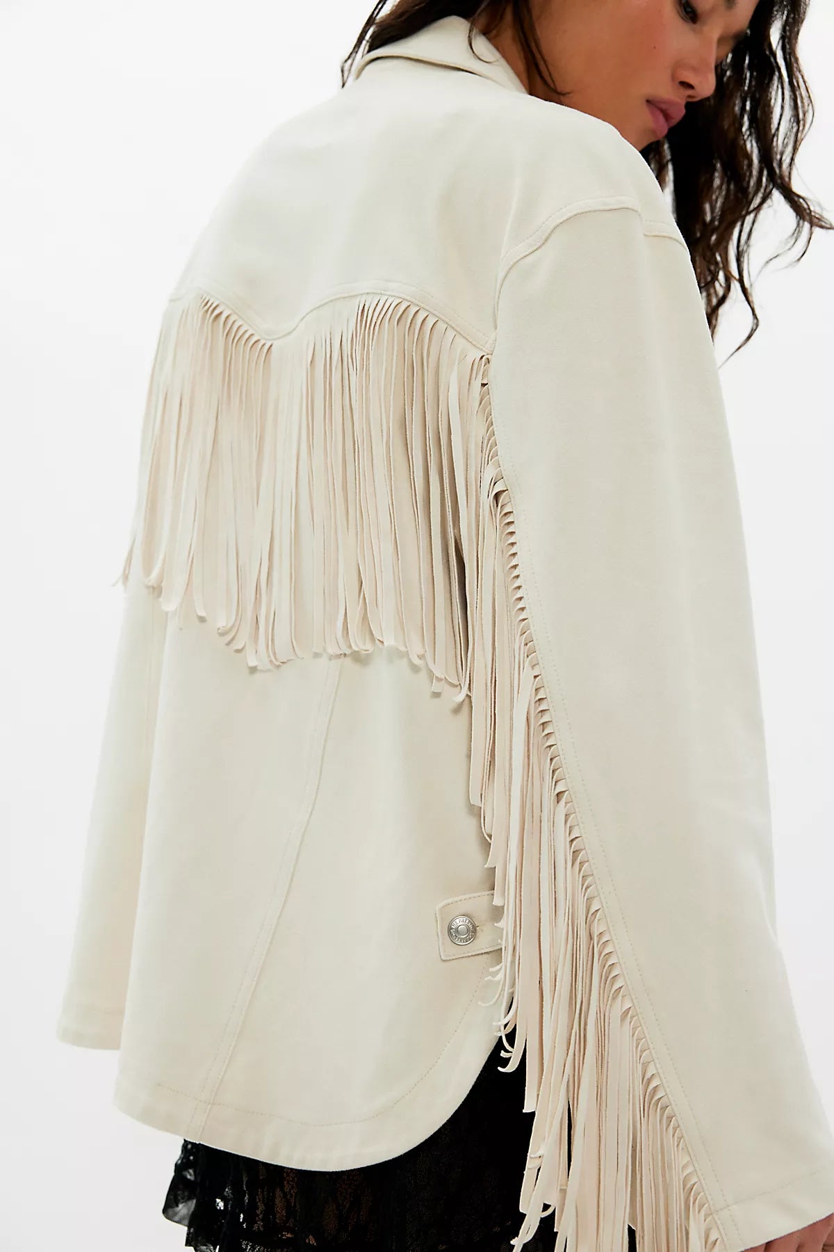 We The Free Fringe Out Vegan Suede Jacket