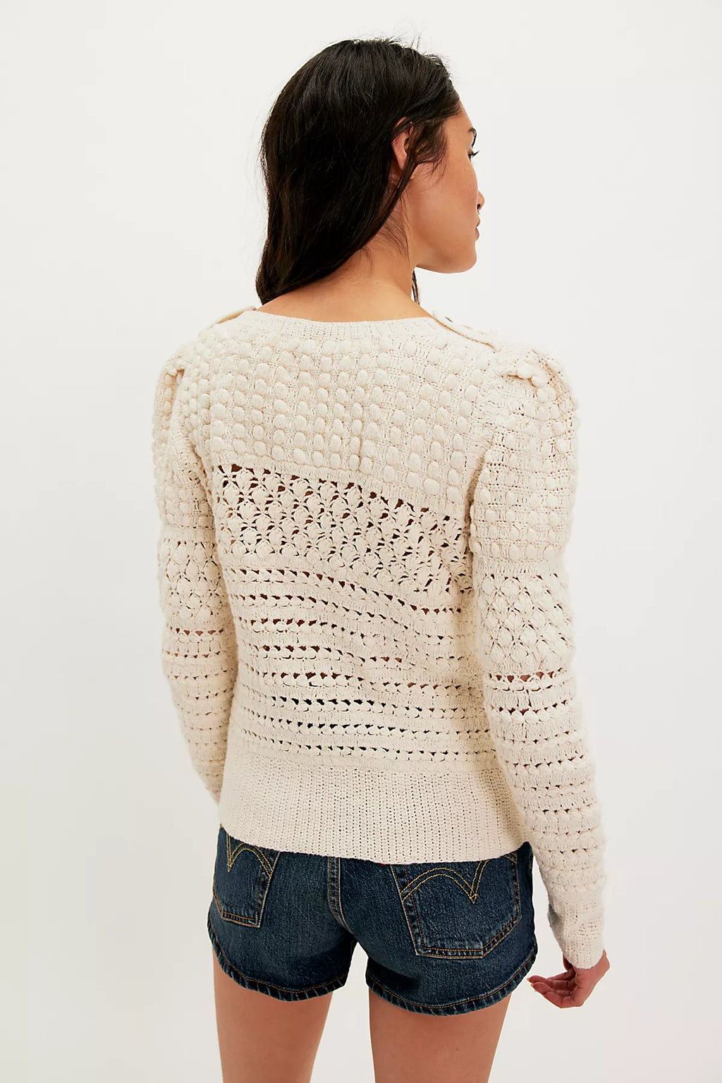 Penny Crochet Cotton Pullover