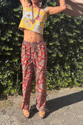 Vintage 1990s Vittadini Sport Carpet Print Pants Selected by Personal Choice