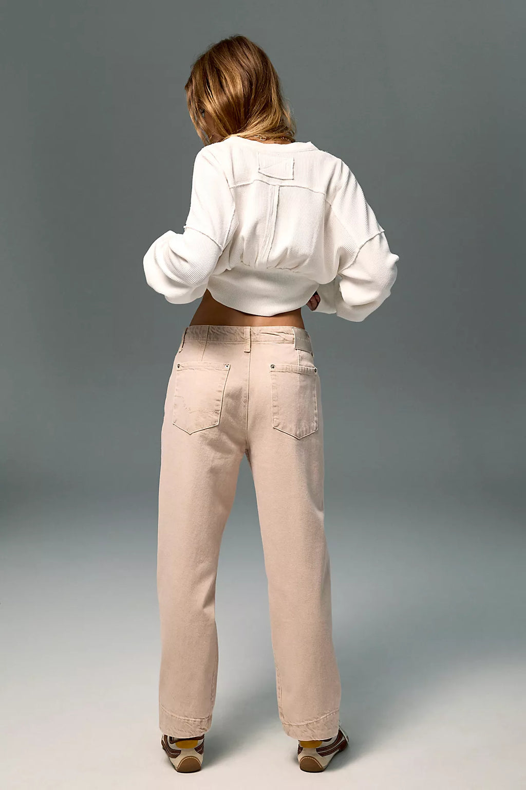 We The Free Leona Low-Rise Twisted Slim Jeans