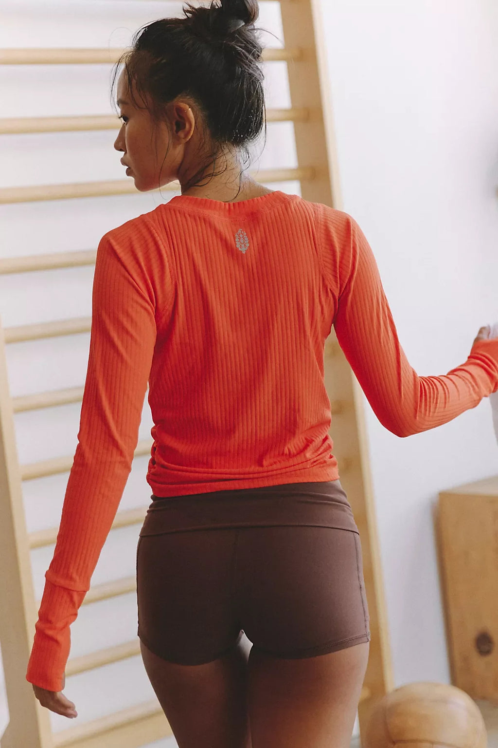 Tempo Ruched Ribbed UV Protection Long Sleeve