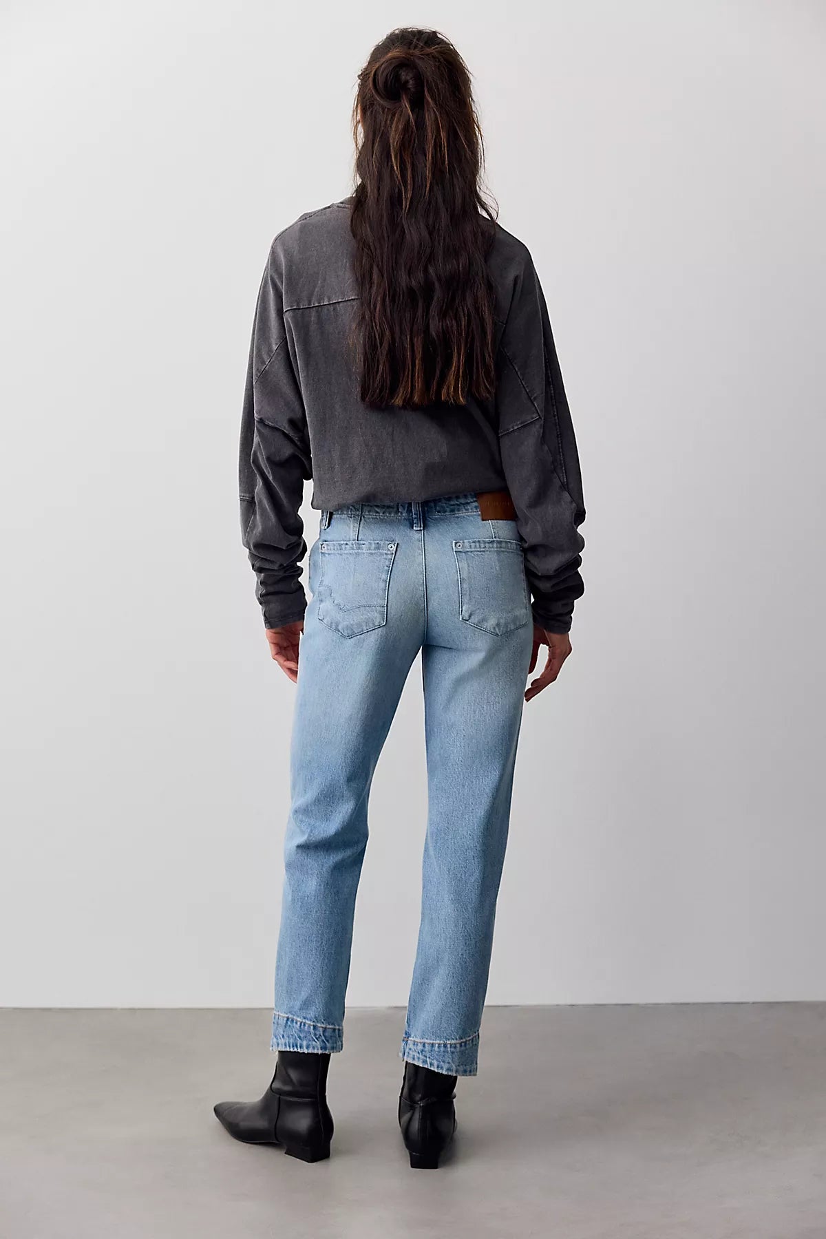 We The Free Leona Low-Rise Twisted Slim Jeans