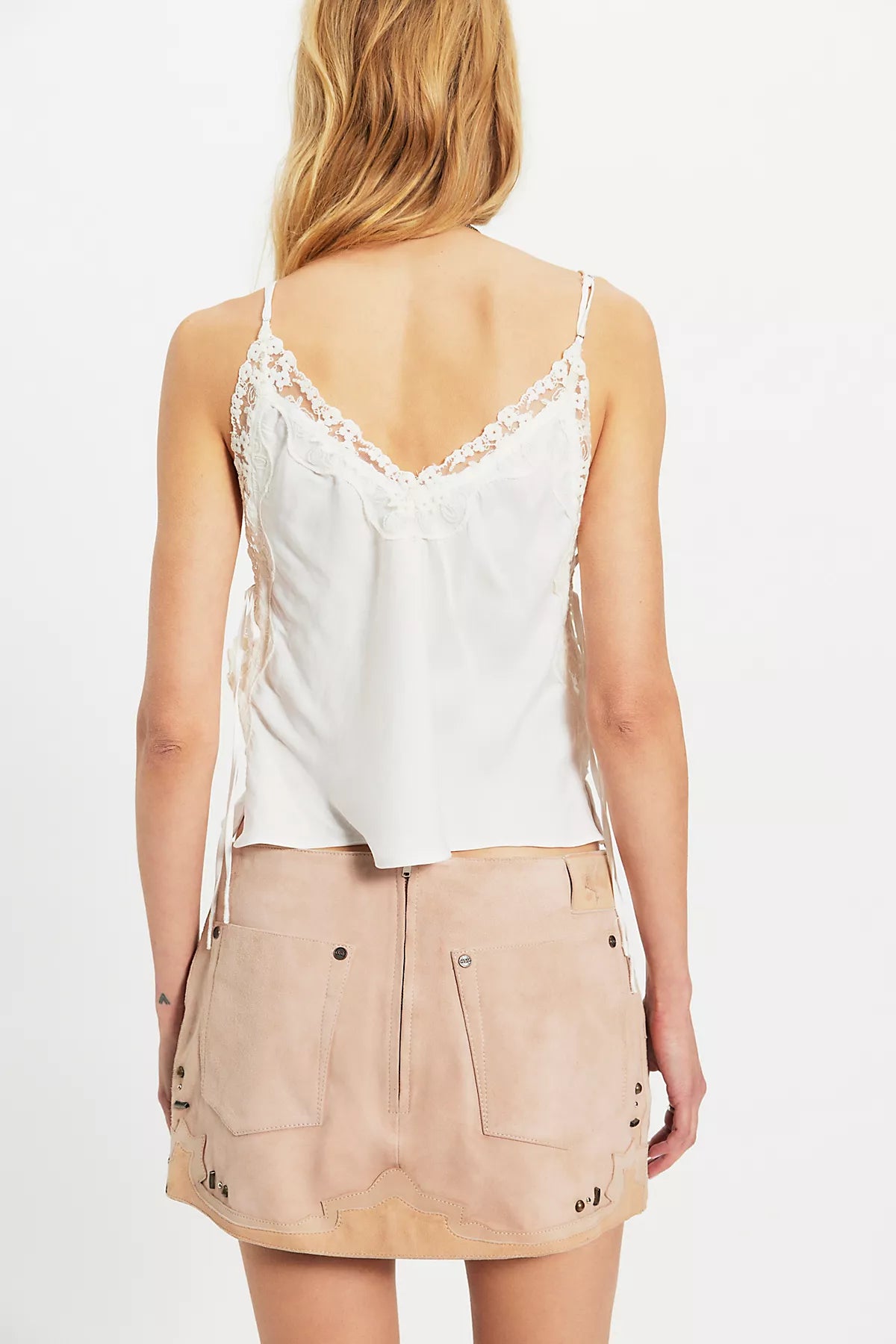 OneTeaspoon Rodeo Renegade Studded Applique Mini Skirt