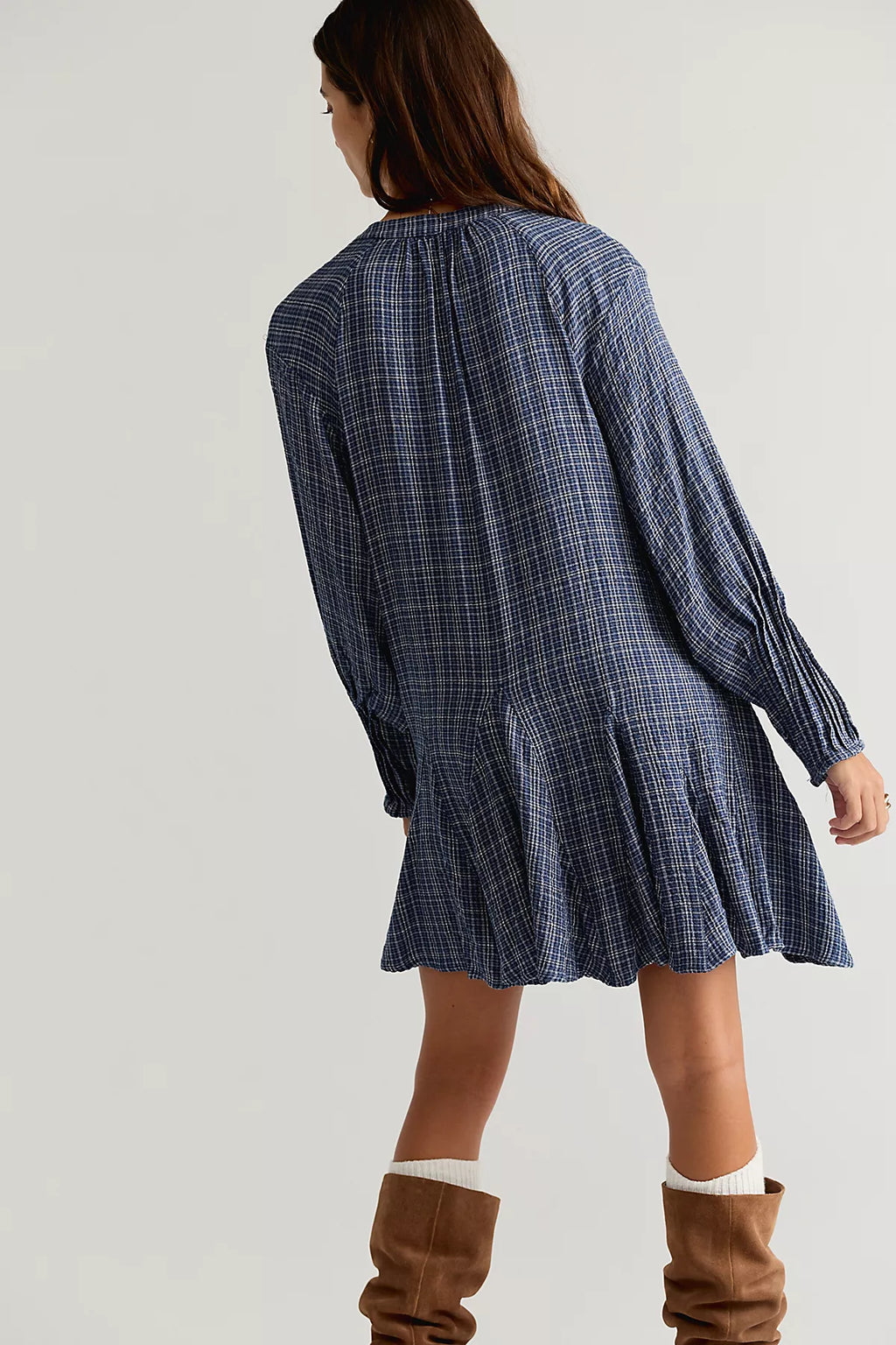 Backroads Plaid Mini Dress