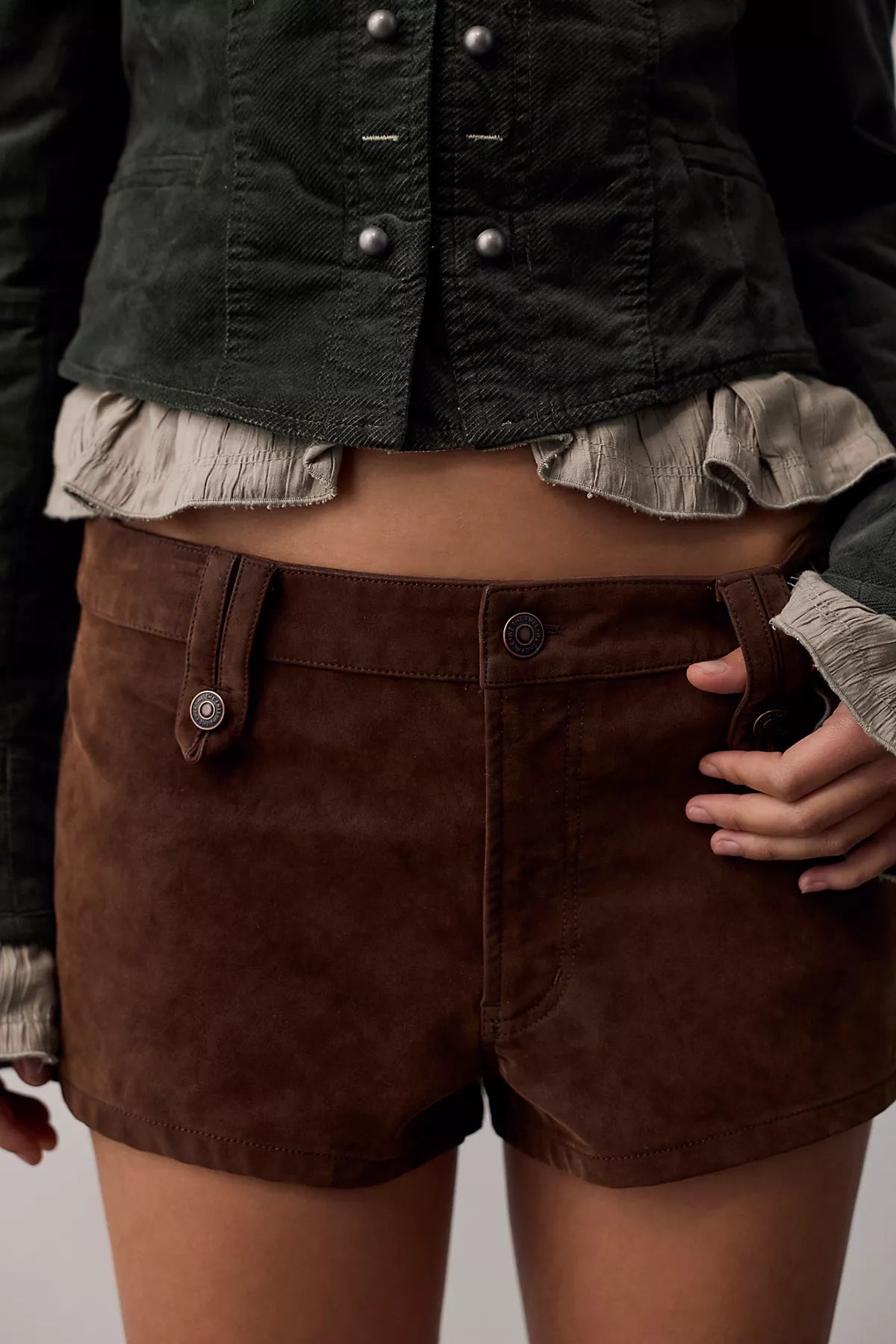 We The Free Vagabond Vegan Suede Shorts