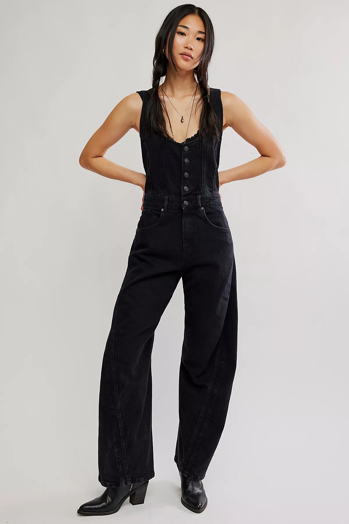 We The Free Corsica Twisted Seam Jumpsuit