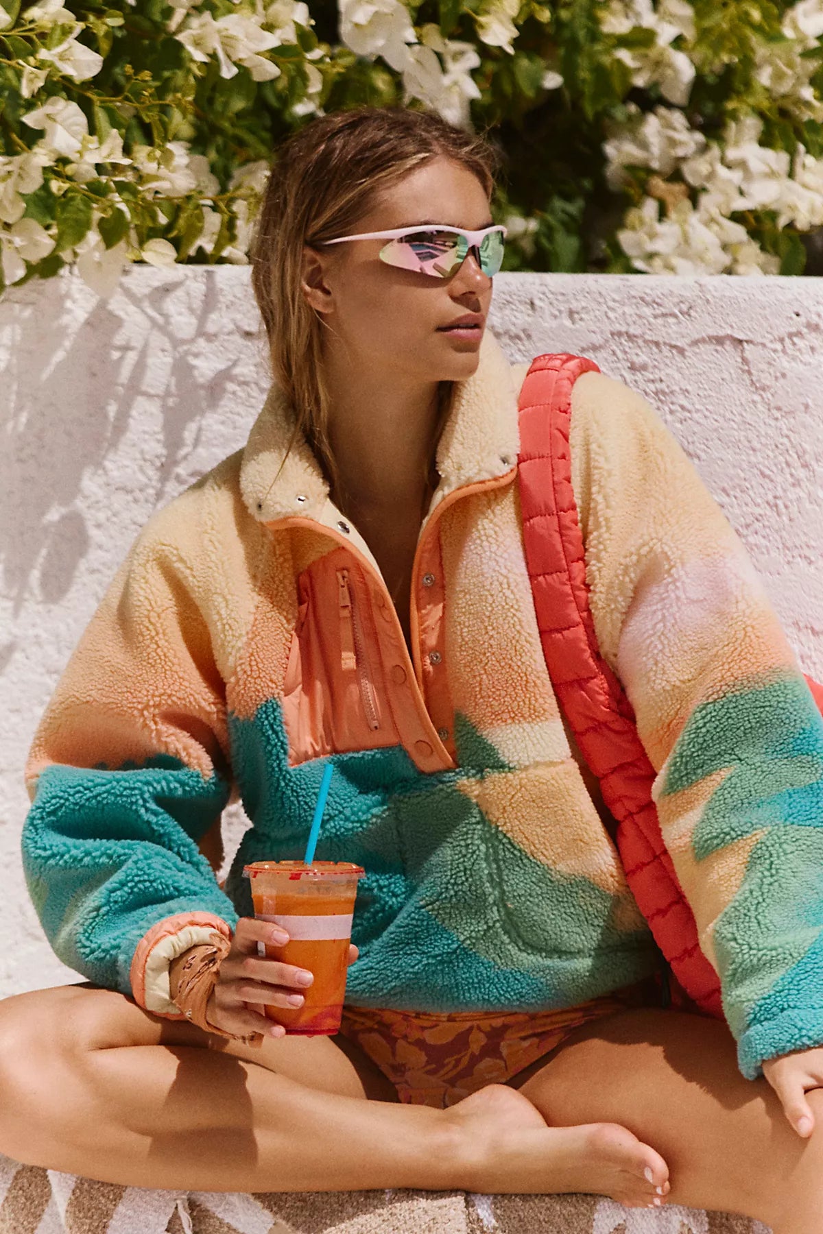 Hit The Slopes Printed Fleece Pullover