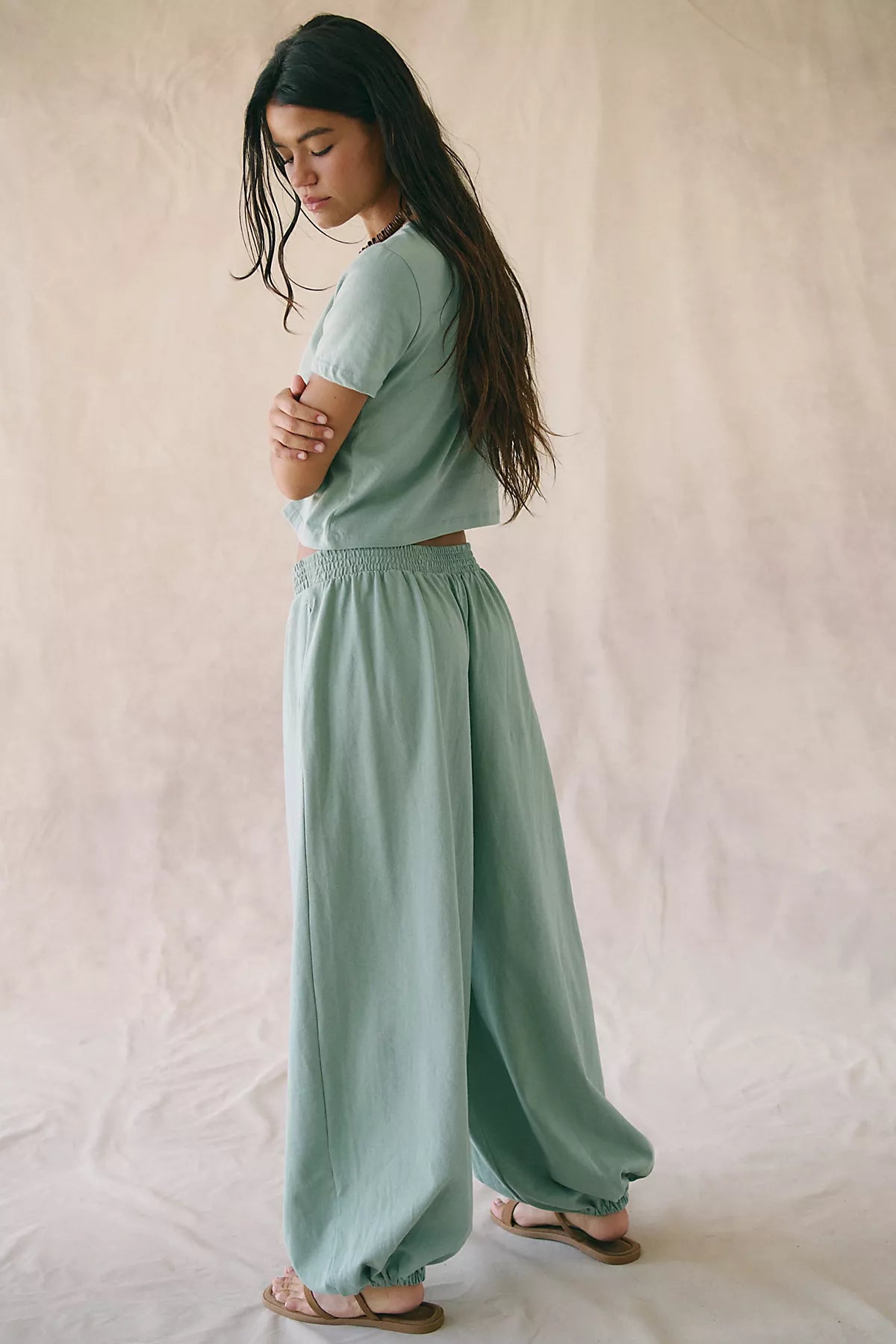 Stella Cotton-Jersey Pant Set