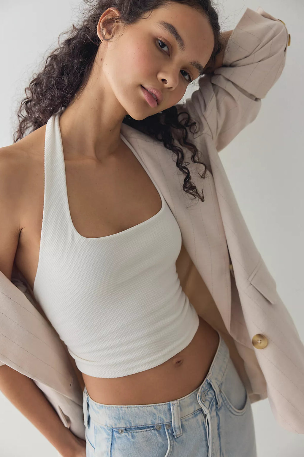Round Two Pique Low-Back Tank