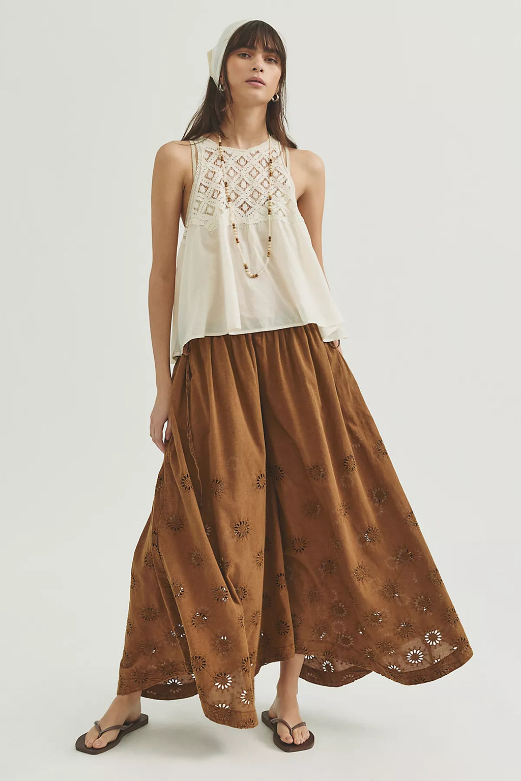 Sweet Serenade Pull-On Wide-Leg Pants