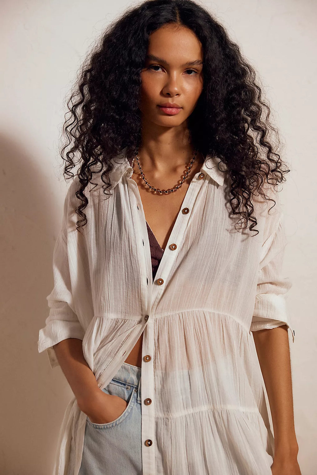 Salt Breeze Cotton Midi Dress