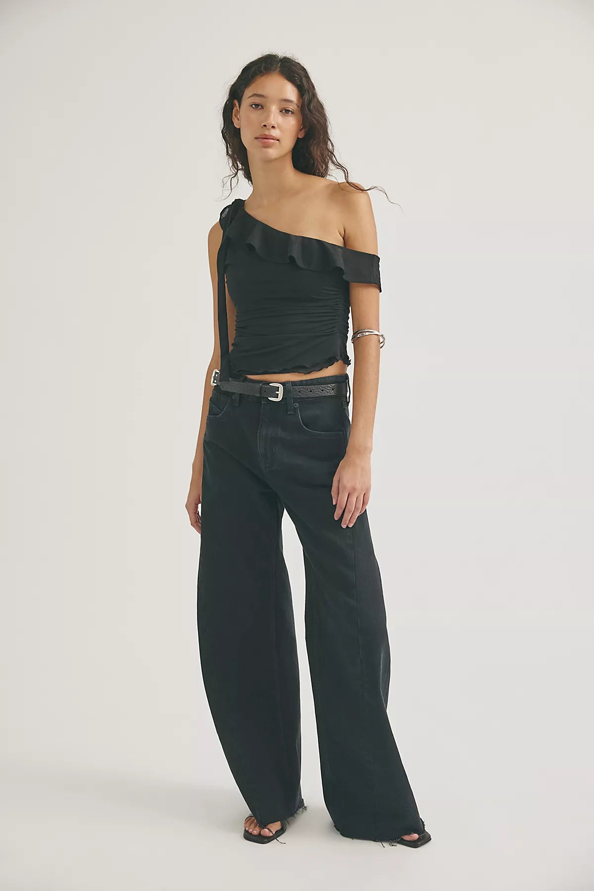 We The Free Alter Ego Wide-Leg Twisted Jeans