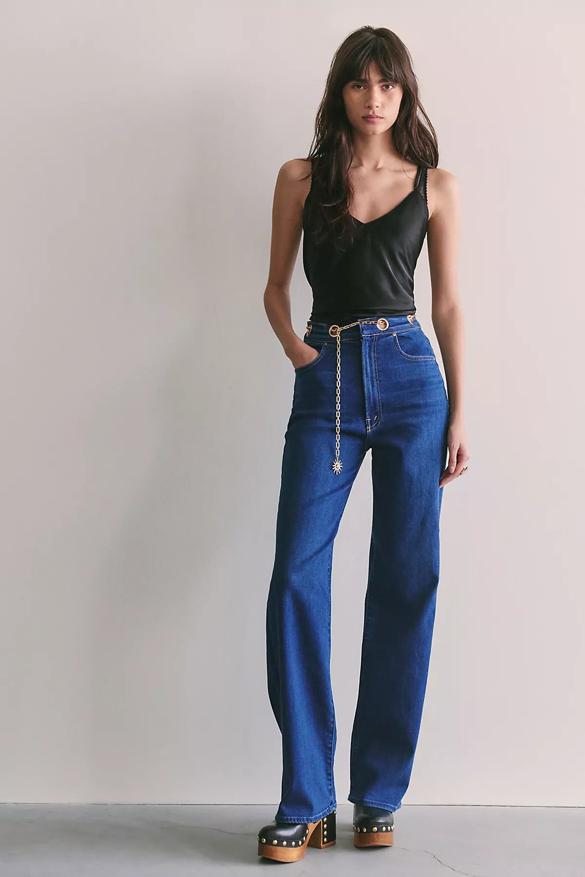 MOTHER The Off The Chain High-Waisted Tunnel Vision Sneak Jeans