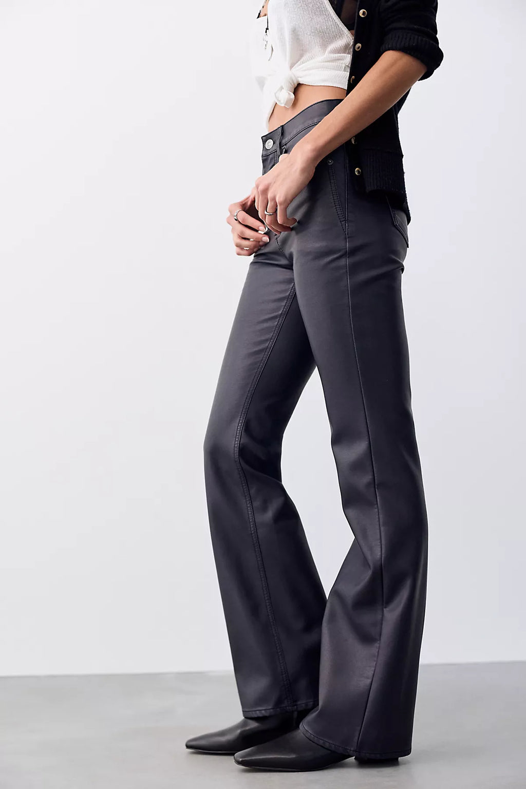 We The Free Double Knot High-Rise Vegan Straight Bootcut Jeans