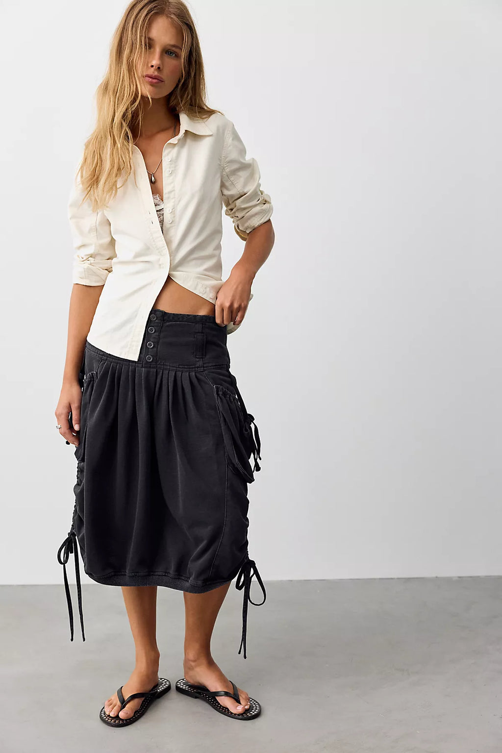 We The Free Nightshade Knit Midi Skirt
