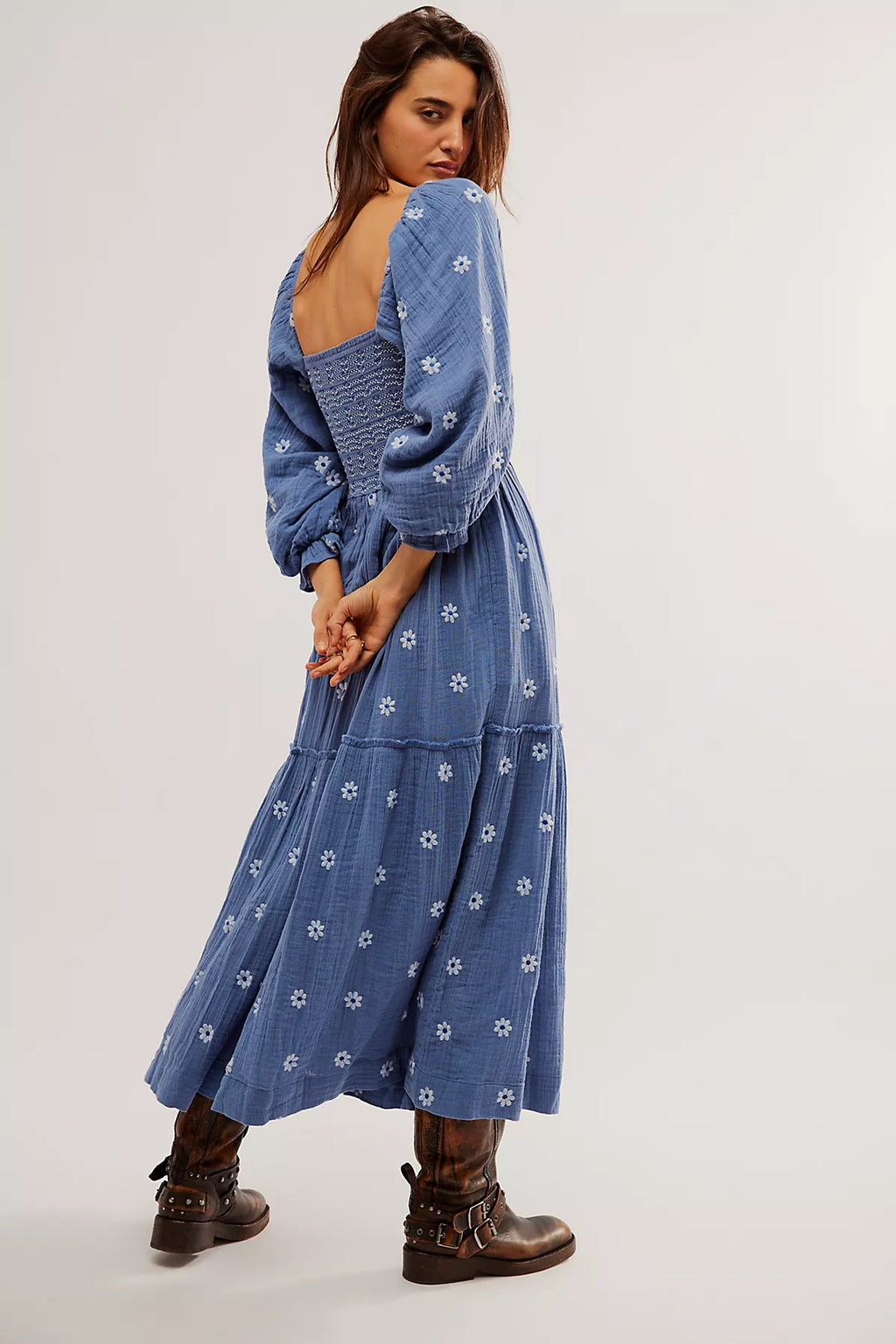 Dahlia Embroidered Maxi Dress