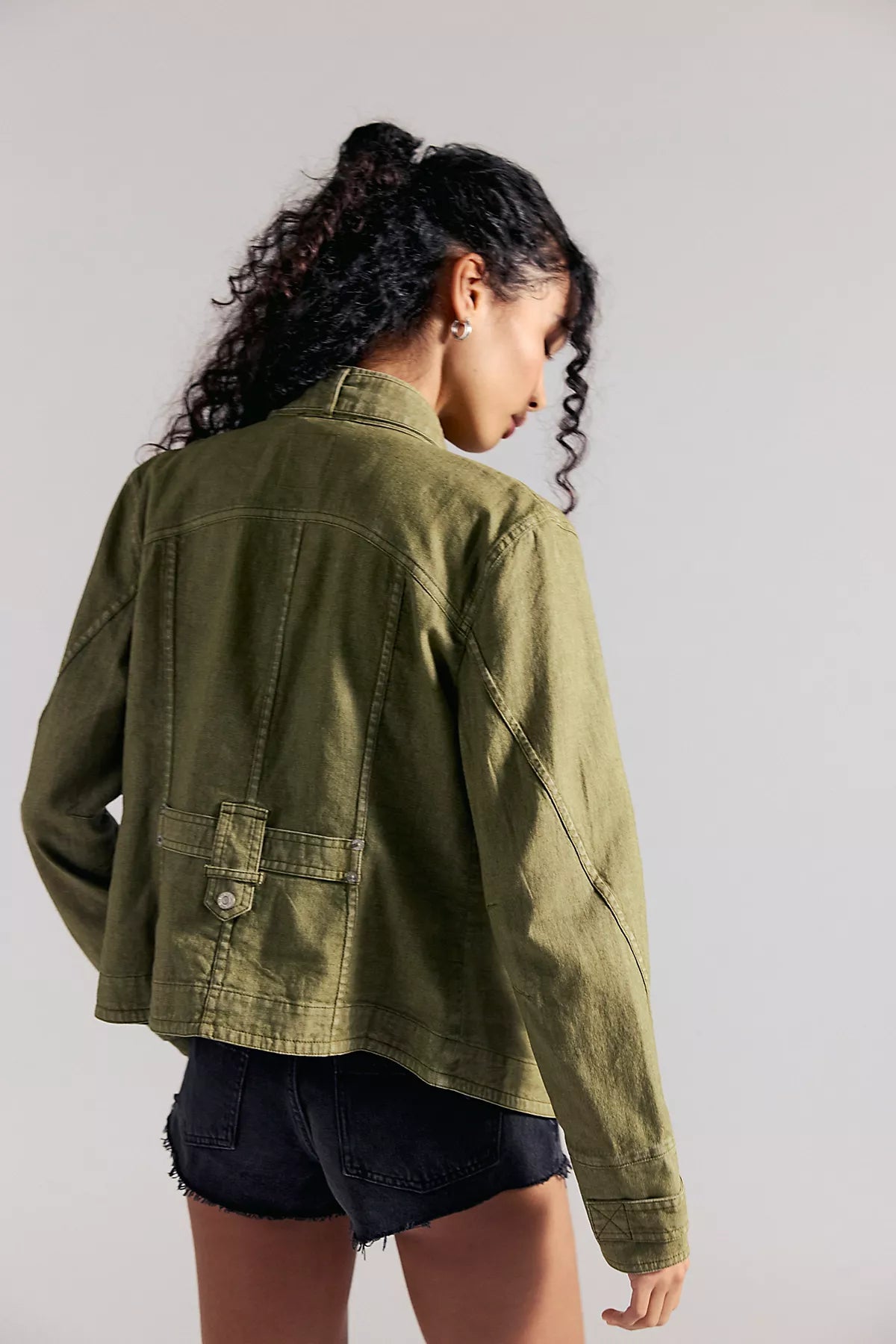 We The Free Laurie Washed Cotton-Linen Jacket