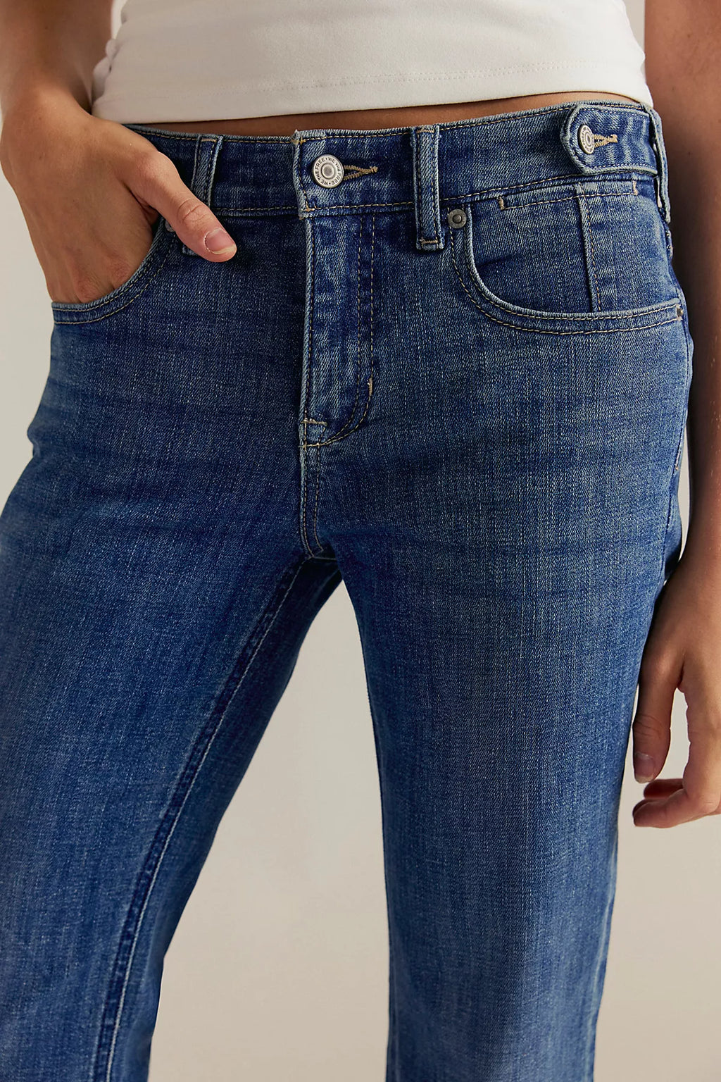 We The Free Luna Low-Rise Flare Jeans