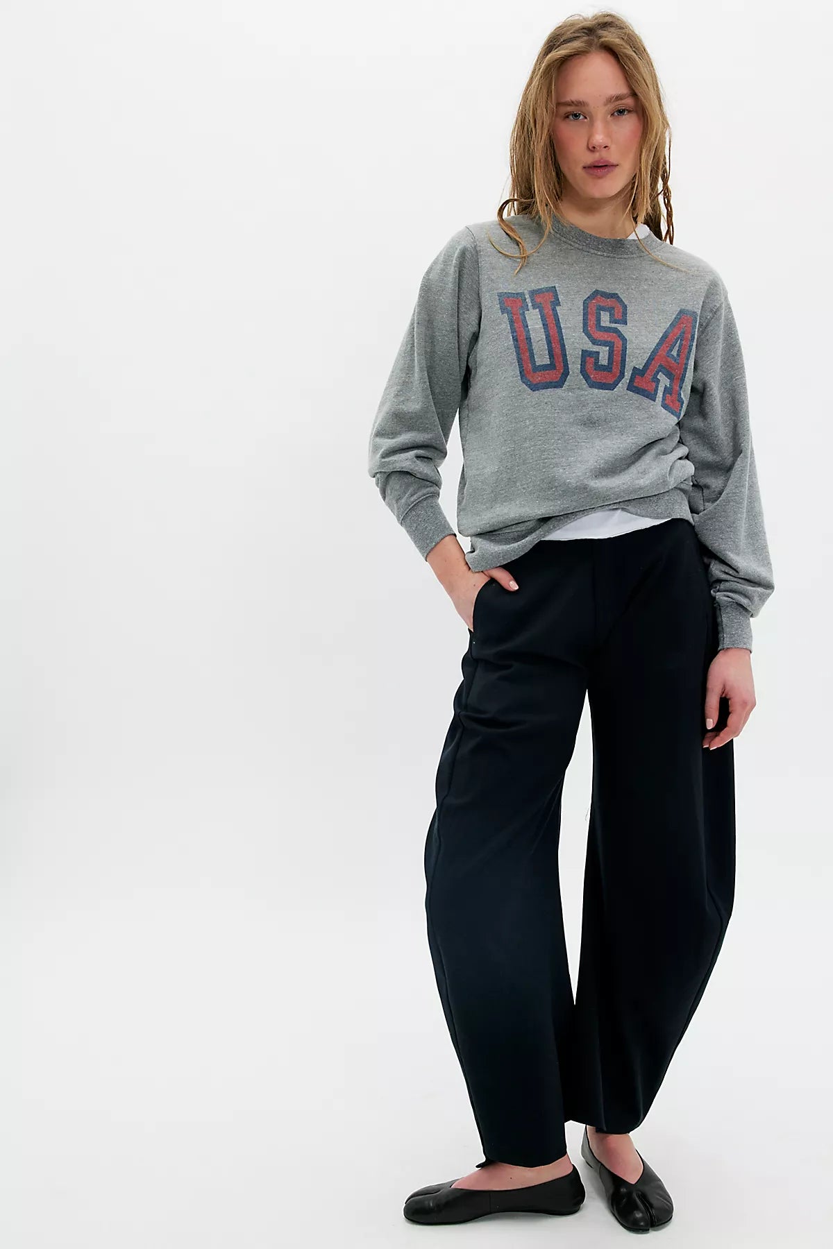 The Bureau USA Heather Terry Sweatshirt