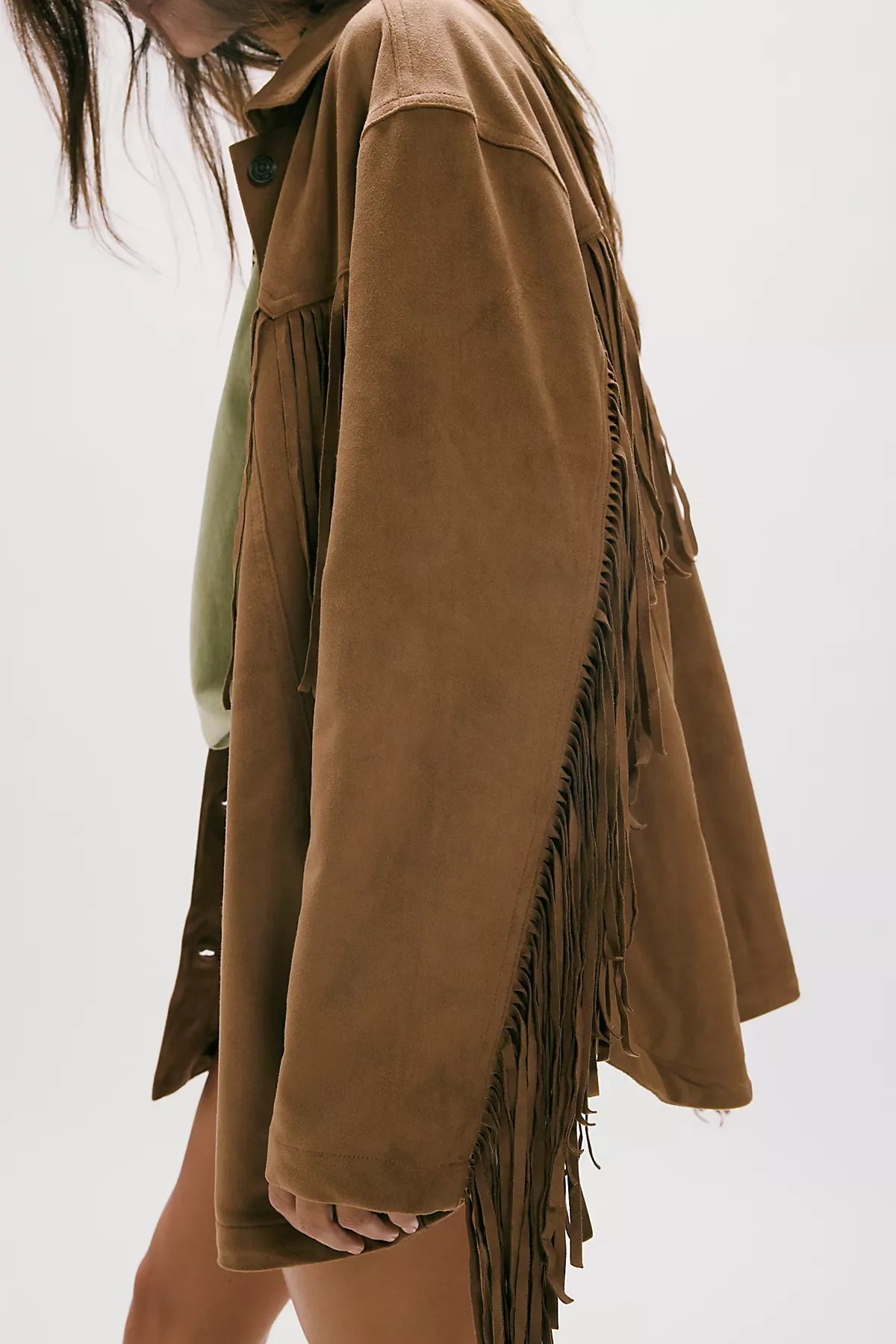 We The Free Fringe Out Vegan Suede Jacket