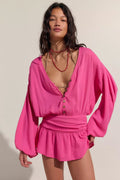 Carson Drop-Waist Romper