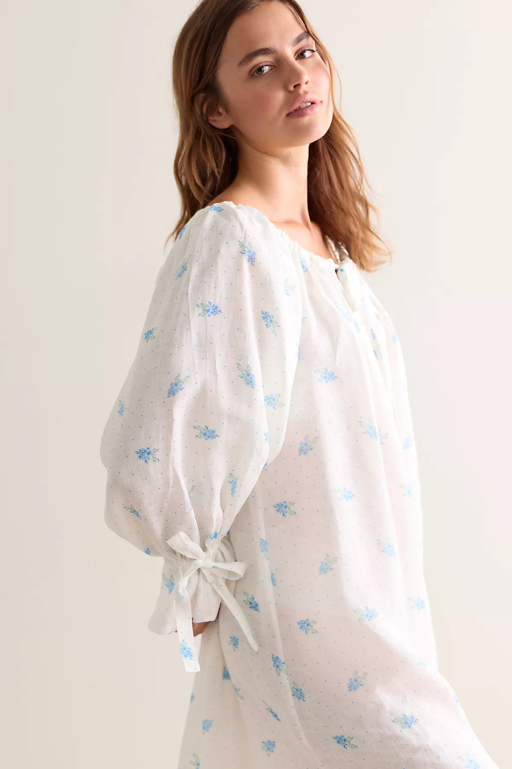 Sleeper Cha-Cha Ruffled Midi Slip Dress