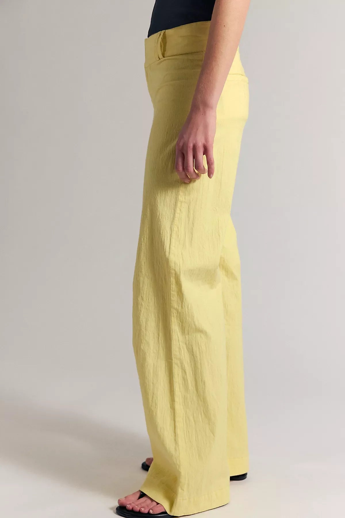 Time Flies Low-Rise Clean Solid Trousers