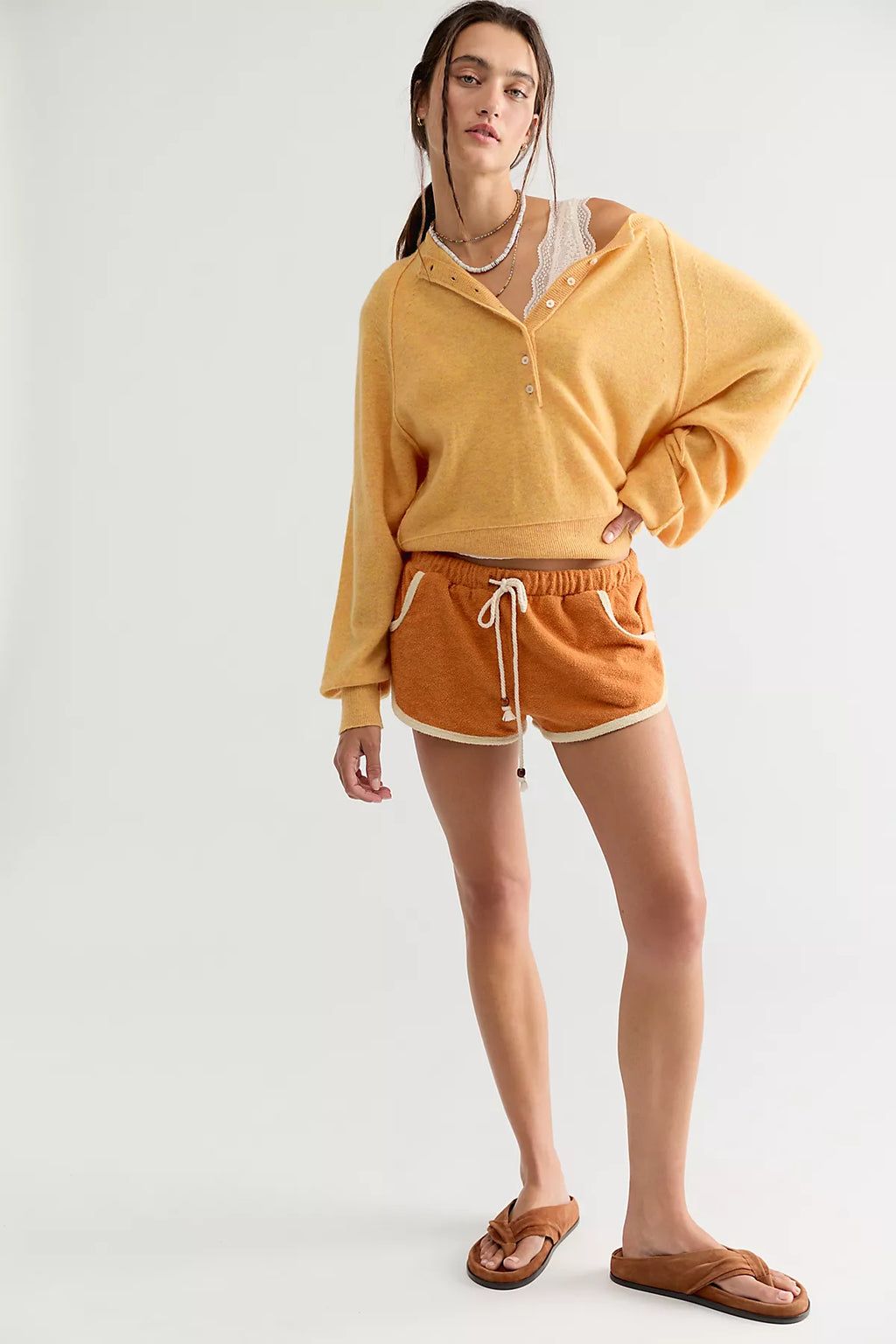Porta Cashmere Henley Sweater