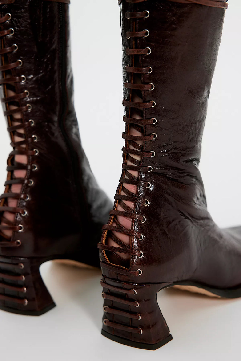 Miista Shelley Back Lace Boots