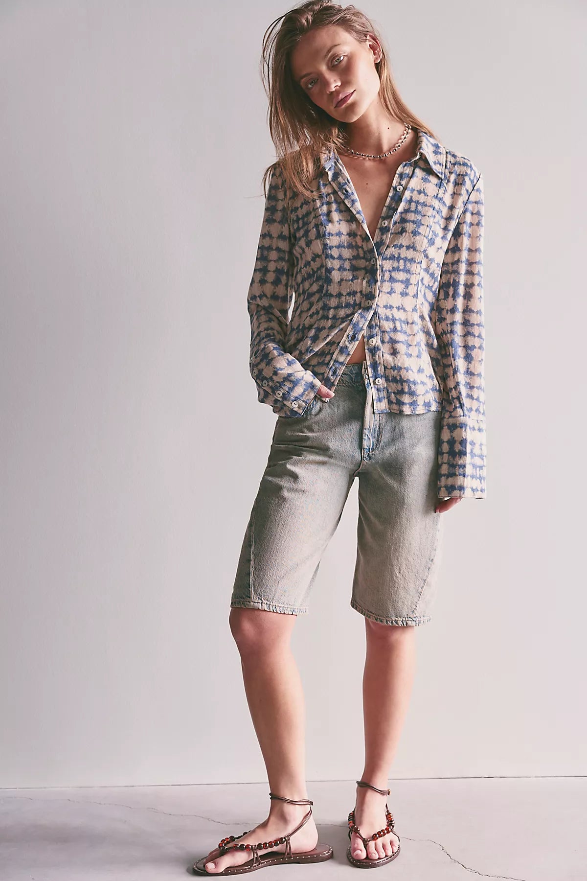 We The Free Nathalia Button Down Top