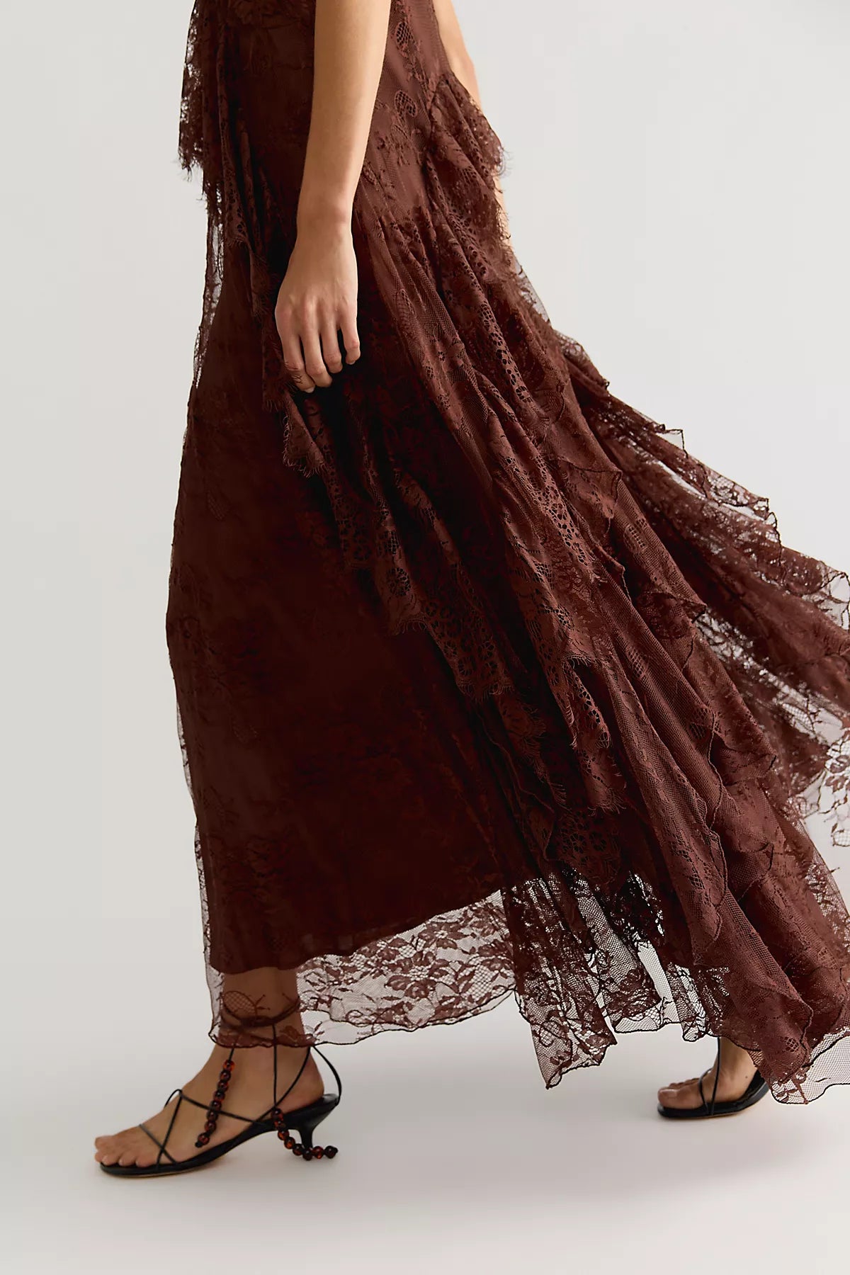 Nigel Preston Floating Angels Lace Maxi Dress