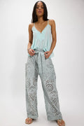 Starry Skies Eyelet Pull-On Harem Pants