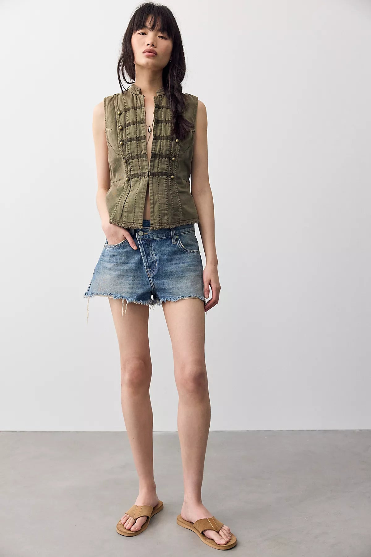 We The Free Double Take Crossover Shorts