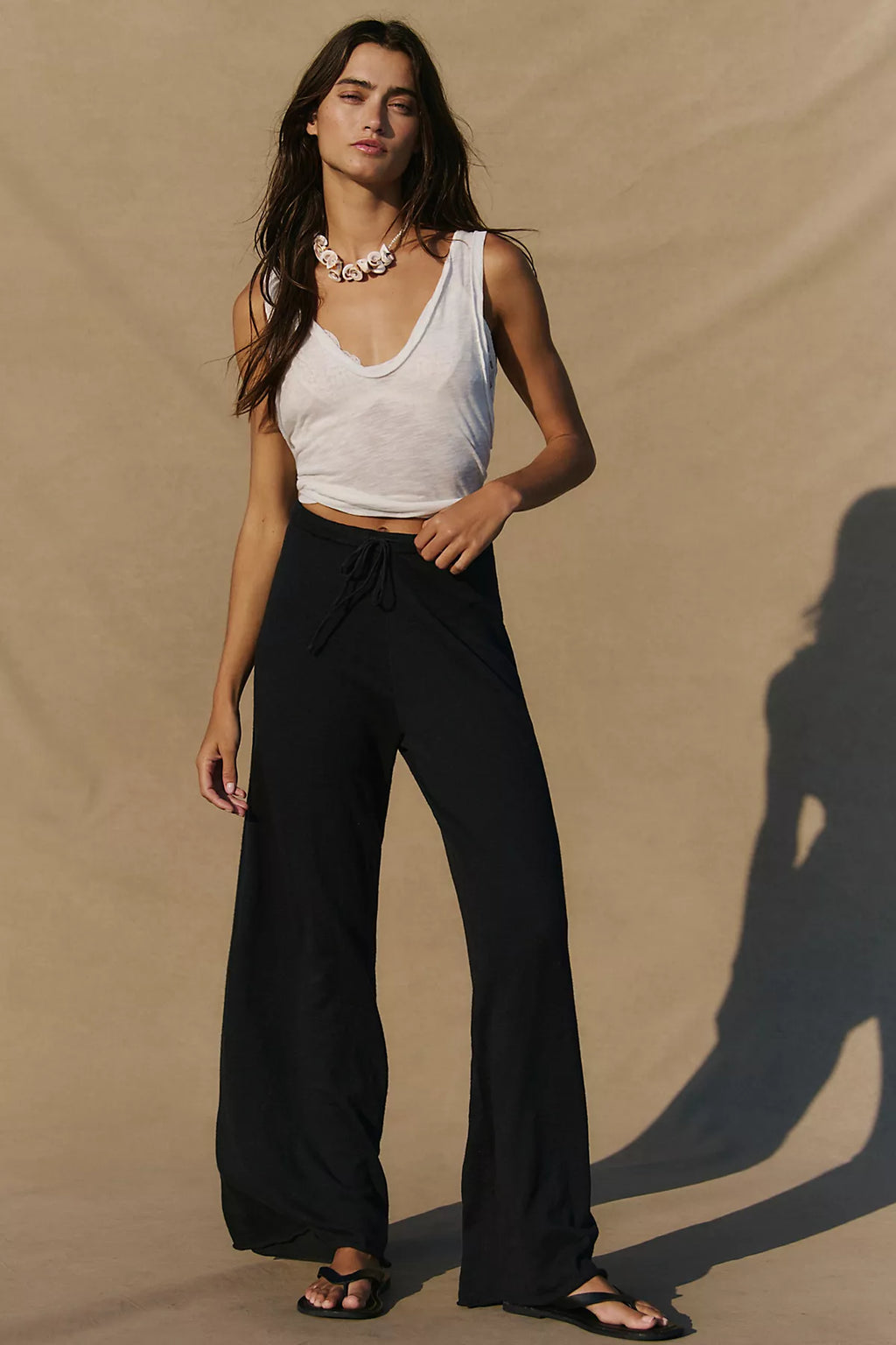 Avalon Cotton-Linen Sweater Pants